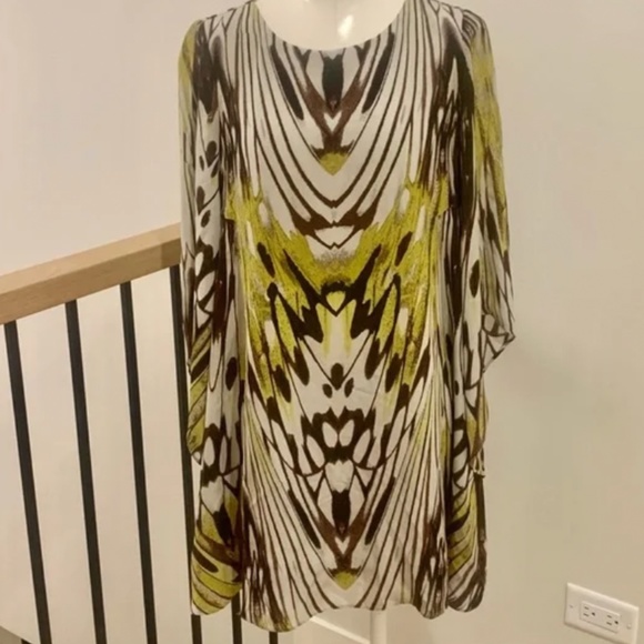 Elegant Multicolor Patterned Dress - Picture 6 of 9